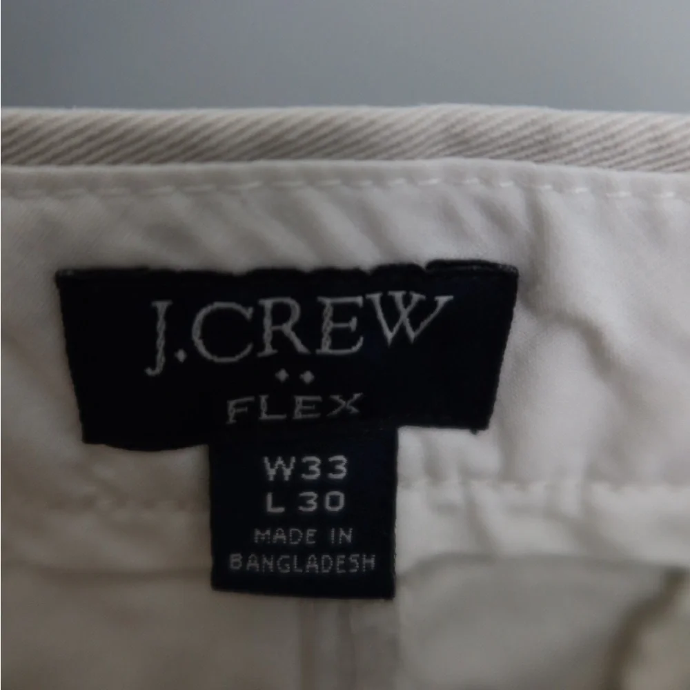 J. Crew White Chino Pants‎ Straight-Leg Cotton